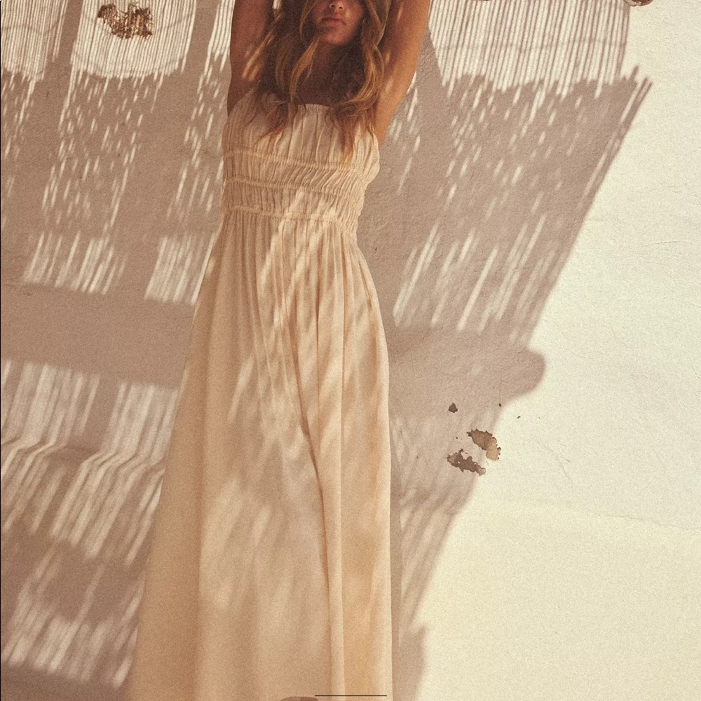 Zara Cream Midi Dress